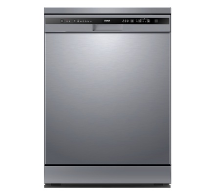 MIKA Dish Washer, Dish Washer, 12 Place Setting, Silver (MDWFS1201P6S)
