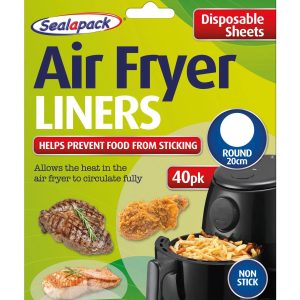 Sealapack Disposable Air Fryer Liner Round 40 Packets 20CM