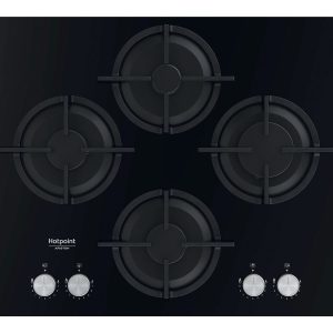 Ariston AGS 61S/BK 4 Gas Black Hob - 60CM