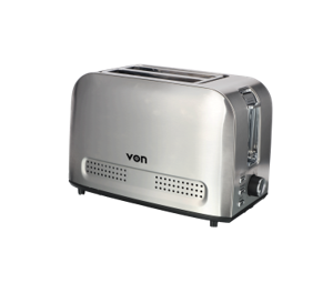 Von VBT208CDX Toaster 2 Slice 800W - Stainless Steel