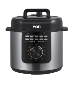 Von VPC626MMX Pressure Cooker 6L 1000W - Stainless Steel