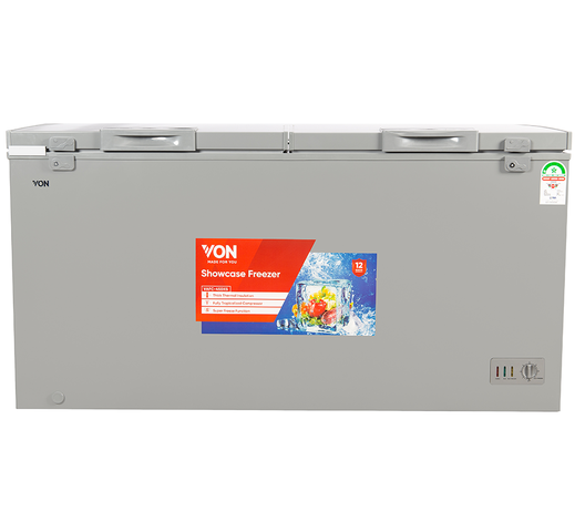 VON HOTPOINT DOUBLE DOOR SHOWCASE FREEZER 345L(VAFC45DXS)