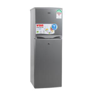 VON HOTPOINT Double Door Fridge 144L – Silver(VART-22DHS)