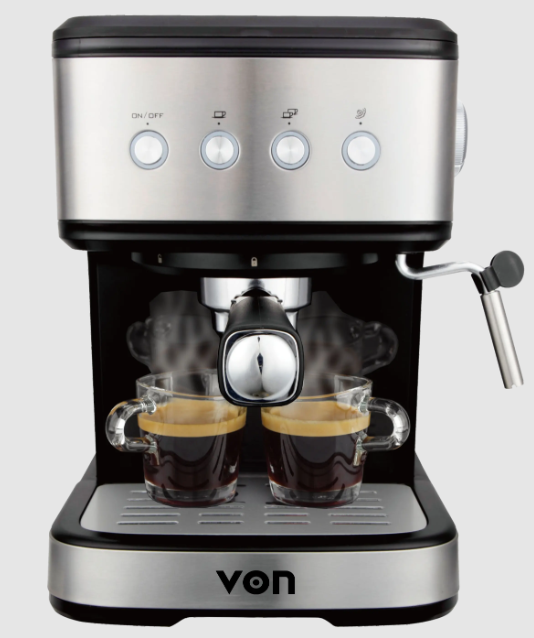 Von Espresso Coffee Maker – Stainless Steel (VCME-851DX)