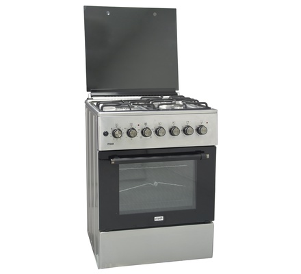 MIKA (MST6131HI/TR4) 60cm X 60cm,3 + 1, STANDING COOKERS Half Inox