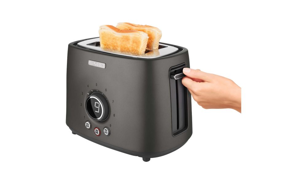 Sencor Double Slice ELECTRIC Toaster, 1000 Watt (STS 6058BK)