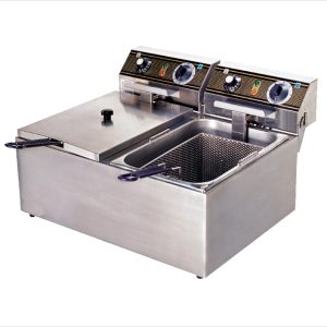 CATERINA 2x10lts double tank fryer 31cm deep table top(CT/110)