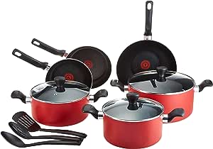 SUPER COOK 9pc COOKWARE SET (RED) B460S984