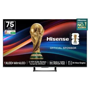 Hisense 75U7Q PRO MINI-LED ULED VIDAA Smart 4K TV + Get Free Hisense AX3100Q Soundbar 3.1CH 500W