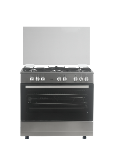 on Cooker 5 Gas – Cast Iron WOK Semi Inox (VCF965071FSX)