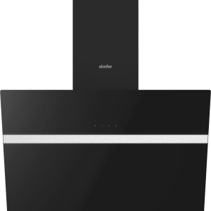 Simfer SM8611 Chimney Built-in Hood, 60cm - Black Glass