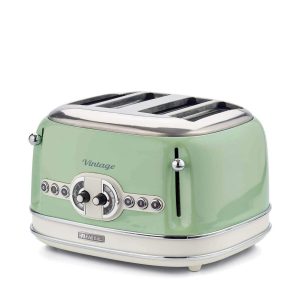 ARIETE Vintage 4 Slice Toaster - 1600W, Green