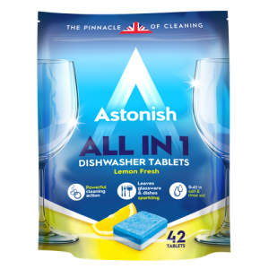 Astonish All in One Dishwasher Tablets - 42 Tablets