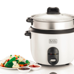 BLACK+DECKER RC1860-B5 Rice Cooker Automatic 1.8L - White