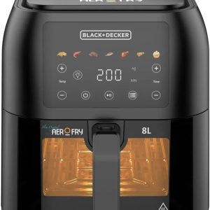 BLACK+DECKER SAF80W-B5 Air Fryer Digital - 8L, Black