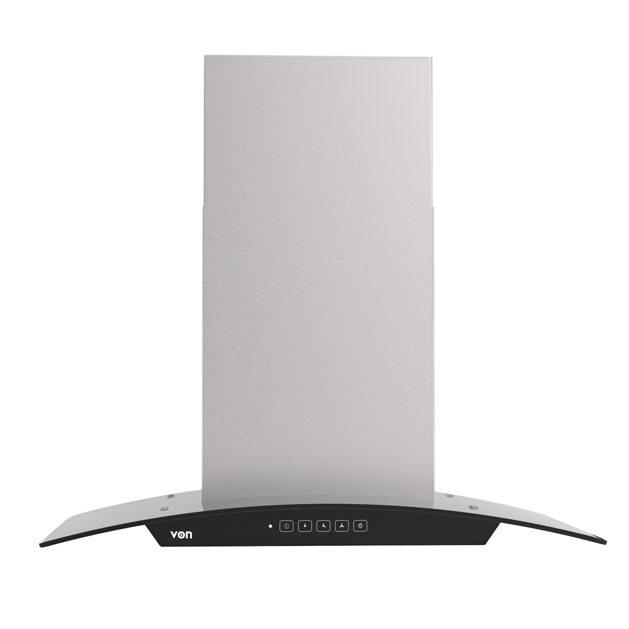VON VHDWG670RCX Built In Hood Curved Glass 60CM, Stainless Steel