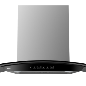 VON VHDWG970RCX Built In Hood Curved Glass 90CM, Stainless Steel