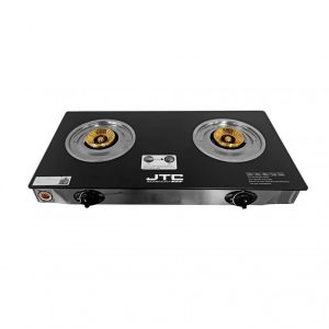 JTC Double Burner Gas Stove – Glass Top, Portable (GSSP-2GB203)