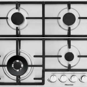 Hisense HHU60GAGR Built In Hob 4 Gas, 60CM - Stainless Steel