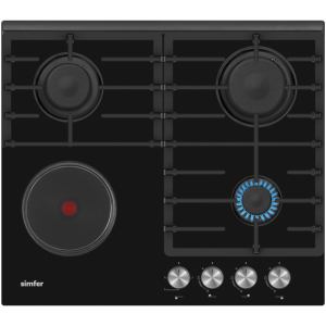 Simfer H6313HESSP 3 Gas + 1 Hob - 60CM