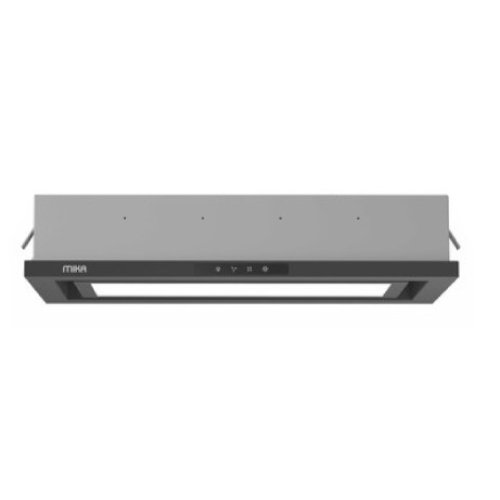 MIKA Under Cabinet Recessed Hood, 90cm, 709 m³/h, Touch Control, Black Glass