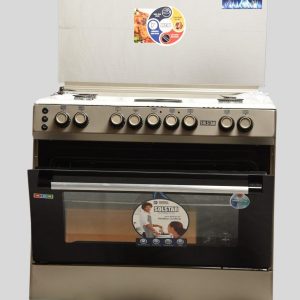 SOLSTAR 90CM, 4G+ 2 Hotplate GAS OVEN COOKERS (SO942DGINBSS)INOX