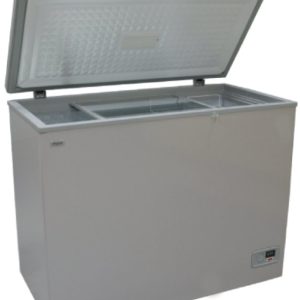 MIKA Chest Freezer, 280L, Aluminium Inner, Silver Grey