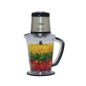 MIKA Multi Chopper 5 in 1, 400W, 2L Unbreakable Jar, 2 Speed, Grey & SS