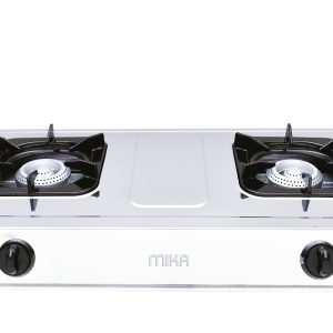 MIKA Table Top Double Burner with FREE 2 Metre Gas Pipe (MGS2202)