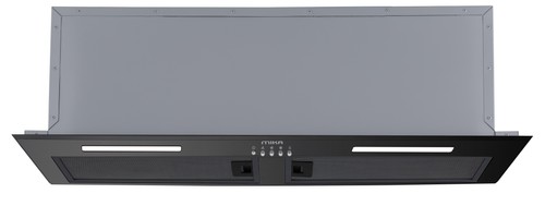 MIKA Under Cabinet Recessed Hood, 90cm, 800 m³/h, Button Control, Black