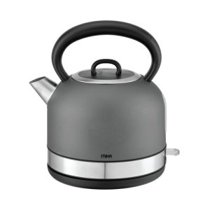MIKA Kettle, 1.7L, Stainless Steel, 360º Cordless, Concealed Element, Charcoal Grey