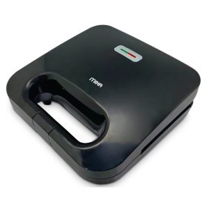 MIKA 3 in 1 Sandwich Maker, With Detachable Plates, 2 Slice, 750W, Black