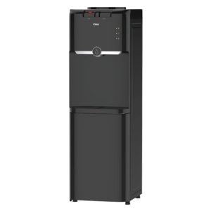 MIKA Water Dispenser, Standing , Hot & Electric Cooling, with Cabinet, Black & Silver