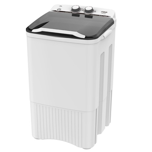 MIKA Washing Machine, 10kg, Semi Auto Single Tub, White