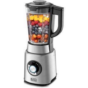 Black+Decker 1200W High Power Premium Blender with Glass Jar 1.7L (PB120-B5)