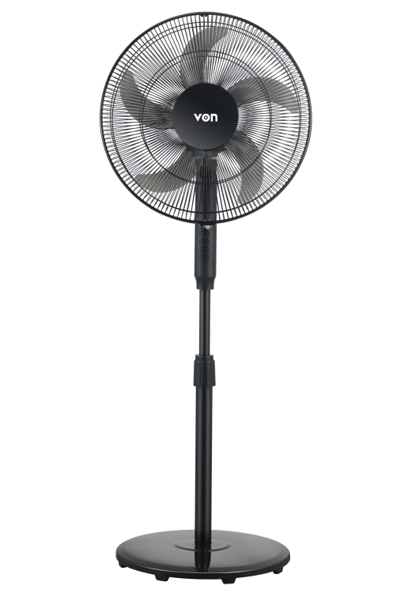 VON VFS-16406-MMK 16in Stand Fan - Black