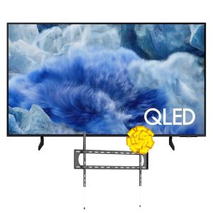 SAMSUNG 75in QA75Q8FAUXKE QLED 4K TV Q4 AI Gen1 Processor, Quantum HDR+, Tizen OS + Get Free VON VXB1205FNL TV Wall Mount (60in-120in) Fixed