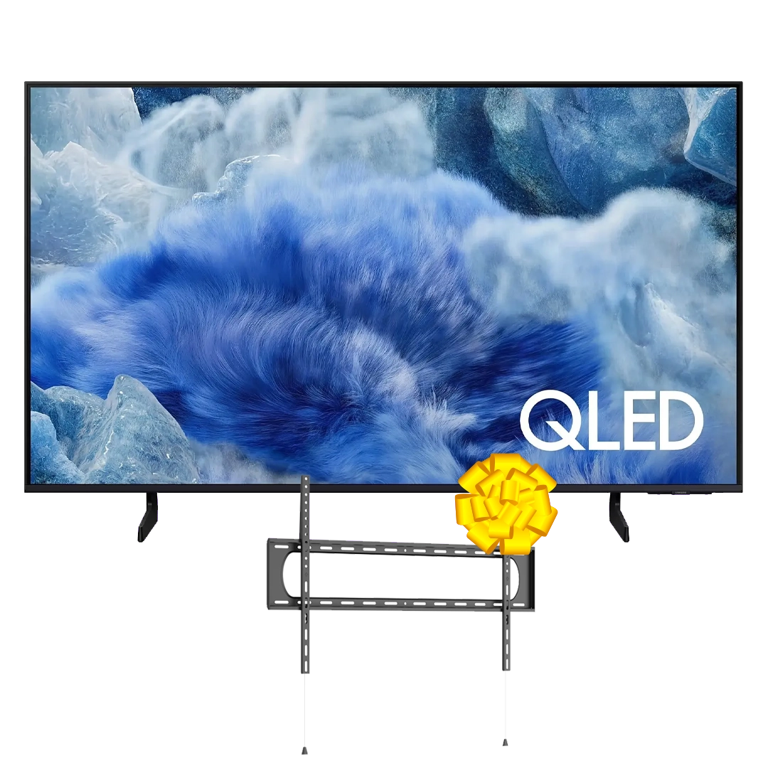 SAMSUNG 75in QA75Q8FAUXKE QLED 4K TV Q4 AI Gen1 Processor, Quantum HDR+, Tizen OS + Get Free VON VXB1205FNL TV Wall Mount (60in-120in) Fixed