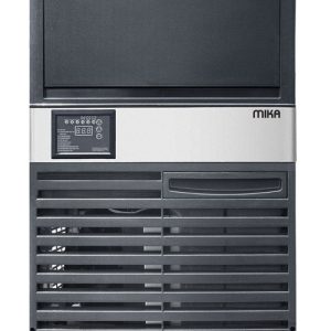 MIKA Ice Maker, 36kg, Dual Option, Cube, Stainless Steel & Black