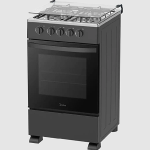 Midea Gas Oven with 4 Gas Burners, 50*60, Black(50TMG4G082-B)