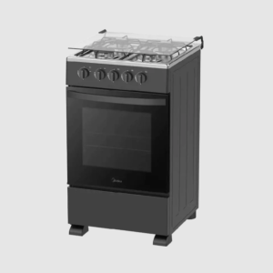 Midea Gas Oven with 4 Gas Burners, 50*60, Black(50E3G1H-BK)