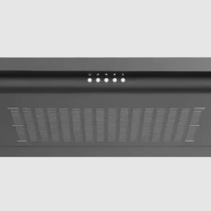 Midea Range Hood T-Shape with LED Light, 3×6 Layer Washable Grease Filters, Black
