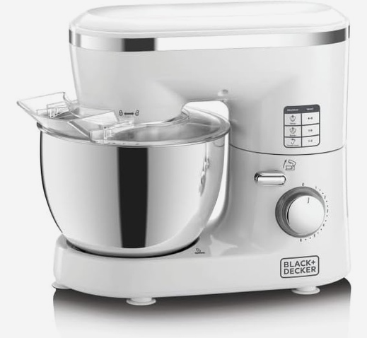 BLACK+DECKER Kitchen Machine, 4L Bowl – 1000W (SM1000-B5)