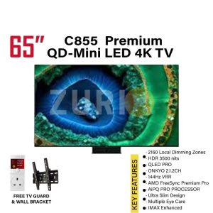 TCL C855 65 Inch Premium QD-Mini LED 4K TV