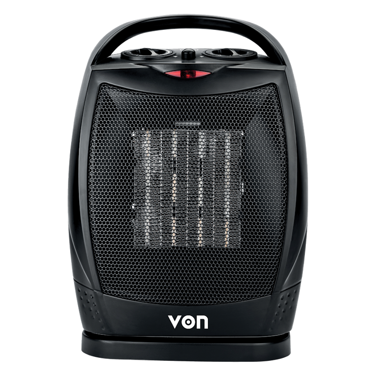 Von VHF182MLK Fan Heater, 1800W – Black