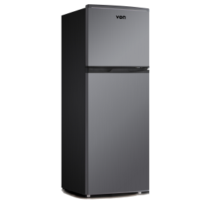 VON VRT-138DRHX Double Door Fridge, Top Mount Freezer- 138L
