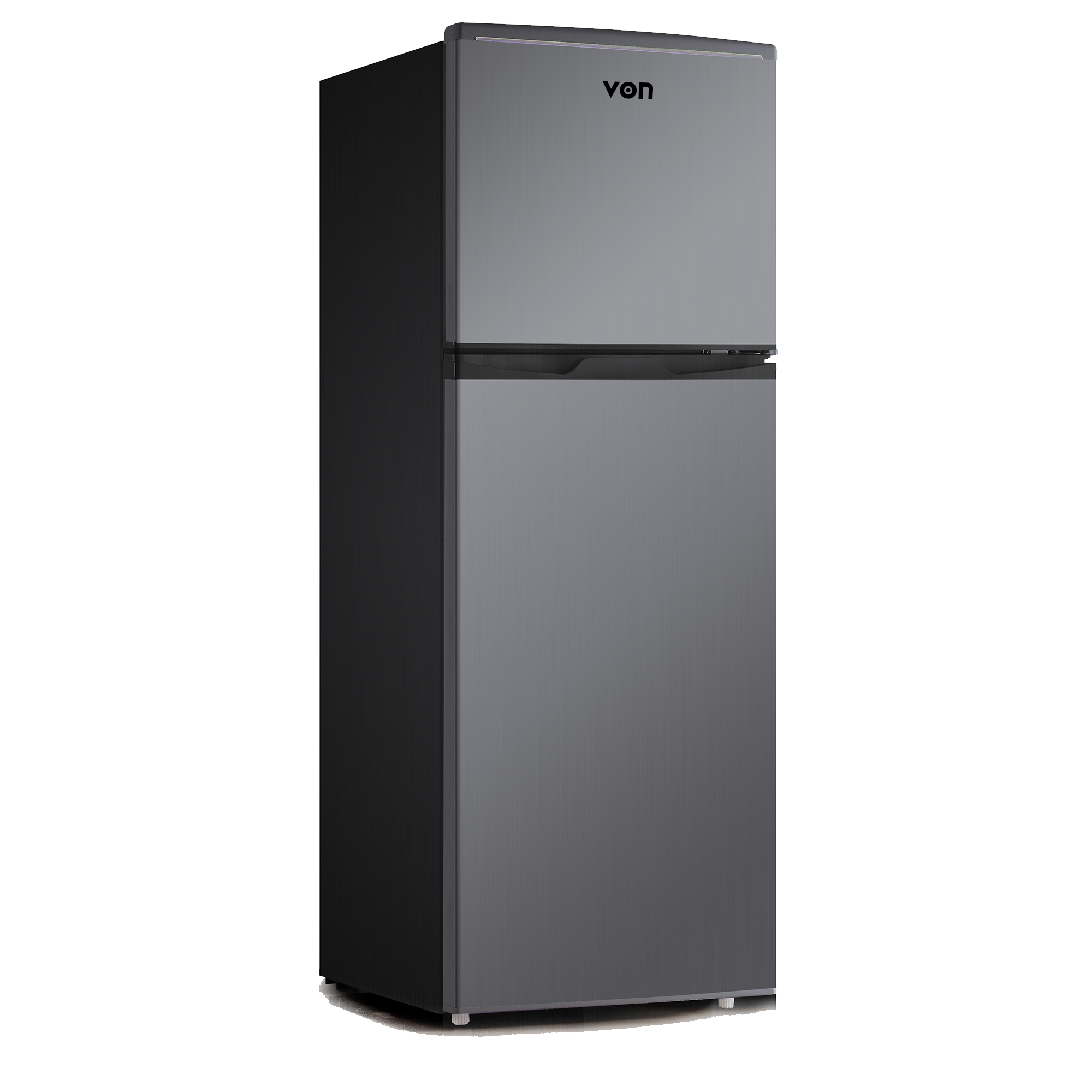 VON VRT-138DRHX Double Door Fridge, Top Mount Freezer- 138L
