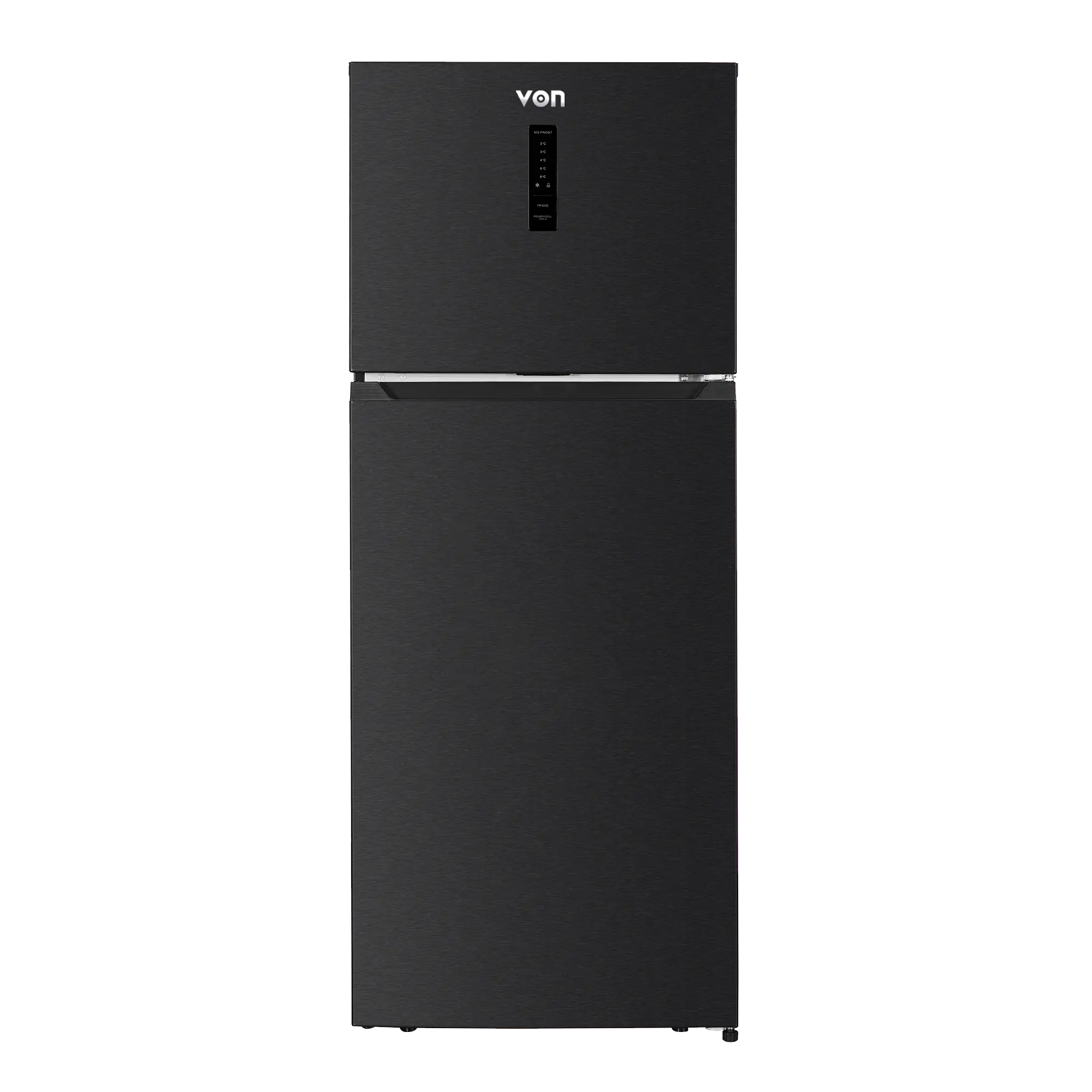 VON VRT-490NVAK Double Door Fridge, Top Mount Freezer, No Frost- 480L