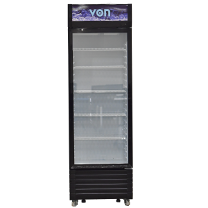 VON VZC38DXK Vertical cooler, 369 Litres - Black