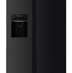 Von VRZ-520NVAK Side by Side Fridge, 513L Inverter, Dark Inox - Black